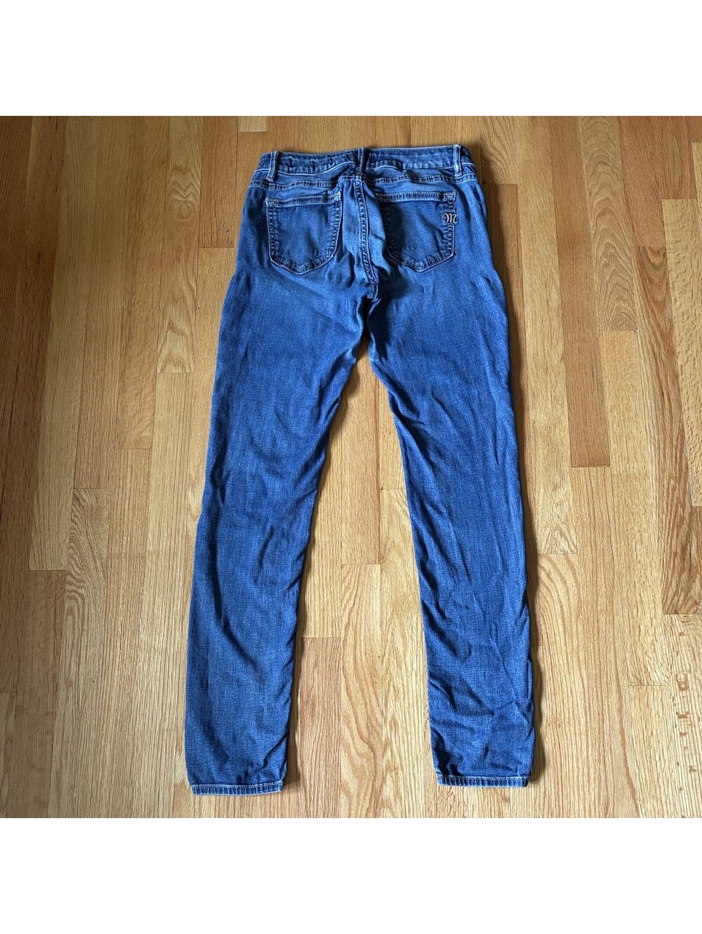 Miss Me Blue Mid-Rise Super Skinny Stretch Jeans Women’s Size 27 Pants Y2K Denim - Picture 3 of 8